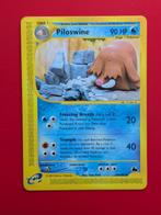 Pokémon kaart (Vintage) - Piloswine [Engels], Ophalen of Verzenden, Zo goed als nieuw, Losse kaart, Foil