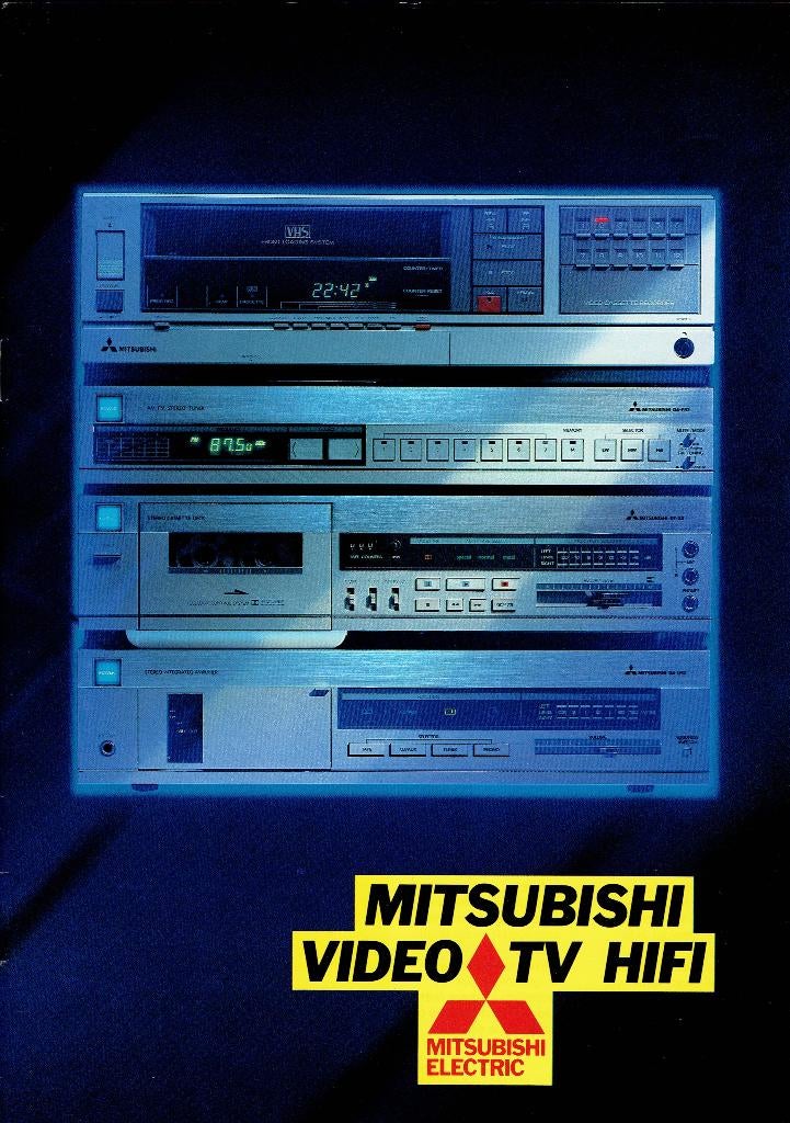 Vintage Mitsubishi  HiFi Audio /Video Catalogus ca. 1982-83, Ophalen of Verzenden, Audio en Video