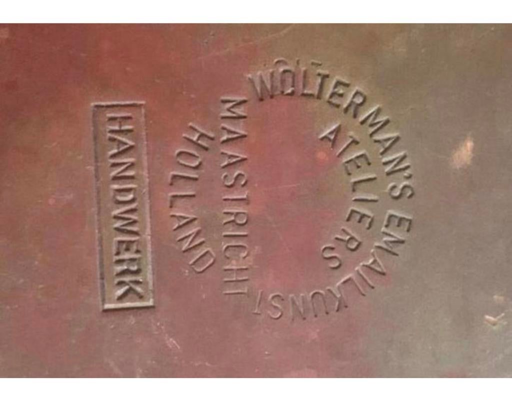 1954 Wolterman's Koper en emaille kunst Maastricht ateliers, Ophalen of Verzenden