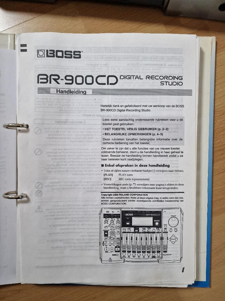 BOSS BR 900CD, Ophalen of Verzenden, Zo goed als nieuw