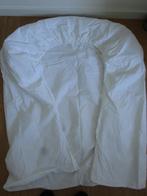 Hema - wit katoenen hoeslaken 90 x 220, Eenpersoons, Ophalen of Verzenden, Zo goed als nieuw, Wit