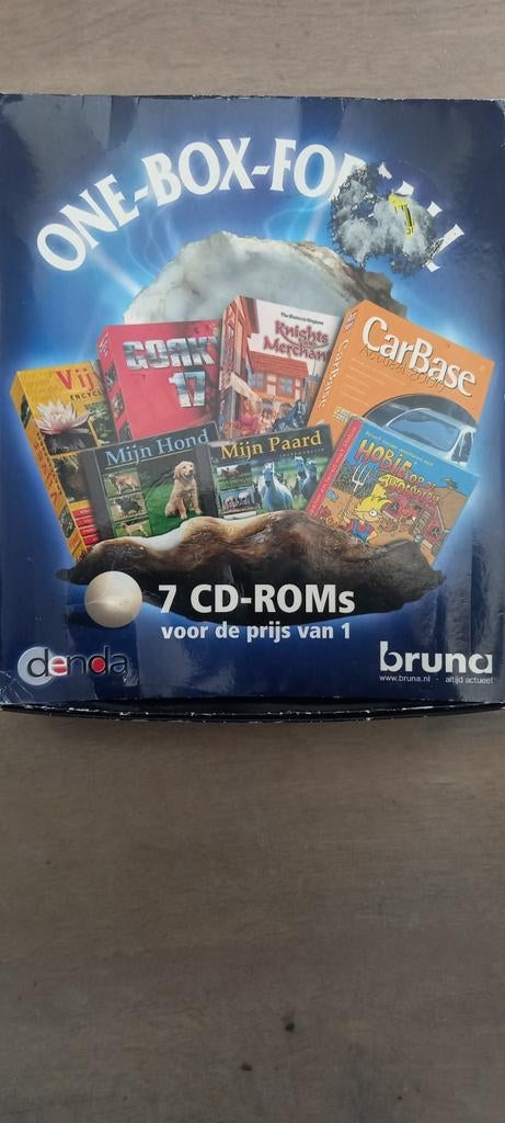 One-Box-For: 7 CD-ROMs voor de prijs van 1 (Bruna), Gebruikt, Overige genres, 1 speler, Ophalen of Verzenden