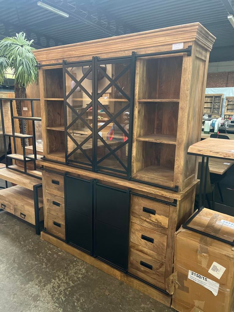 Buffetkast mangohout 160x200x45 - Weco Meubelen, Ophalen, Nieuw