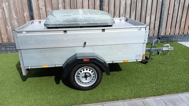 Anssems GT750 bagagewagen 201x101x48cm incl dakkoffer, Auto diversen, Aanhangers en Bagagewagens, Ophalen