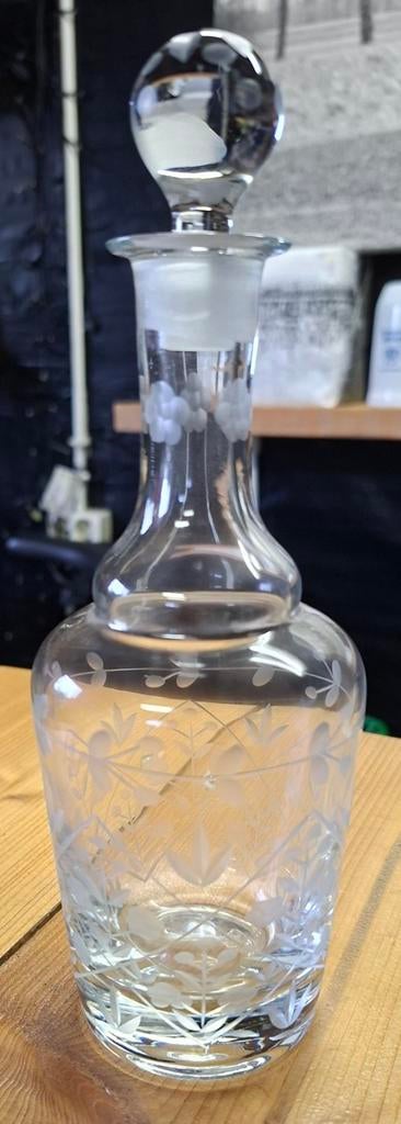 Twee Vintage kristallen karaffen, Antiek en Kunst, Antiek | Glas en Kristal, Ophalen