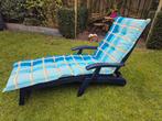 Hartman kunststof ligstoel met kussen, Ophalen, Gebruikt, Kunststof