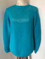 Handgehaakte Turquoise Trui, Ophalen of Verzenden, Zo goed als nieuw, Maat 38/40 (M), Overige kleuren
