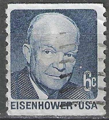USA 1970 - Yvert 897a V - Dwight David Eisenhower (ST), Postzegels en Munten, Verzenden, Gestempeld, Noord-Amerika