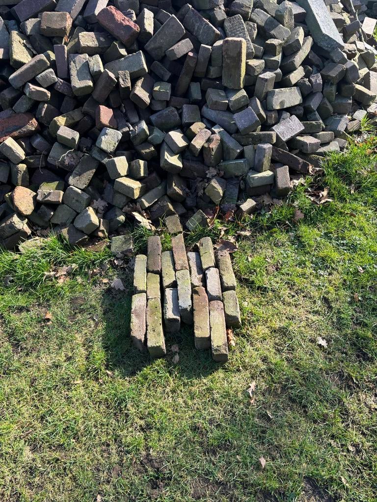 Gebakken klinkers waalformaat - ca. 45m2, Tuin en Terras, Tegels en Klinkers, Ophalen of Verzenden, Gebruikt, Overige typen