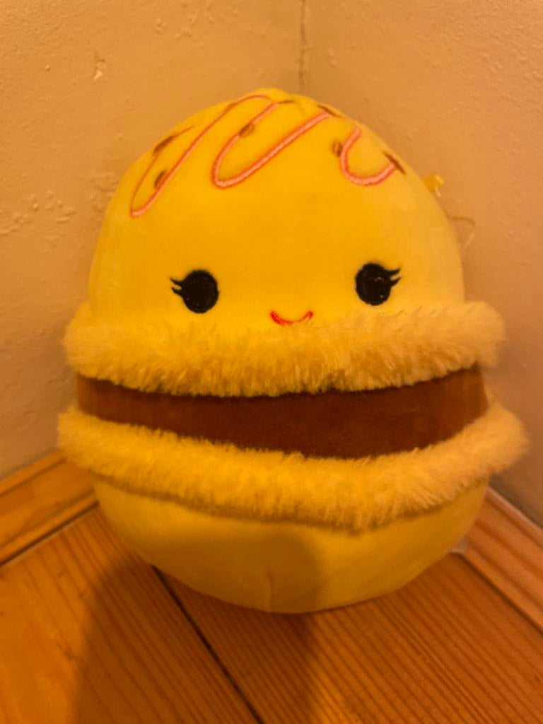 Gele Squishmallow Macaron Knuffel, Ophalen, Overige typen, Zo goed als nieuw, Middelgroot (20 tot 80 cm)