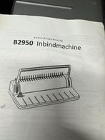 Inbindmachine ringband B2950, Ophalen of Verzenden, Gebruikt