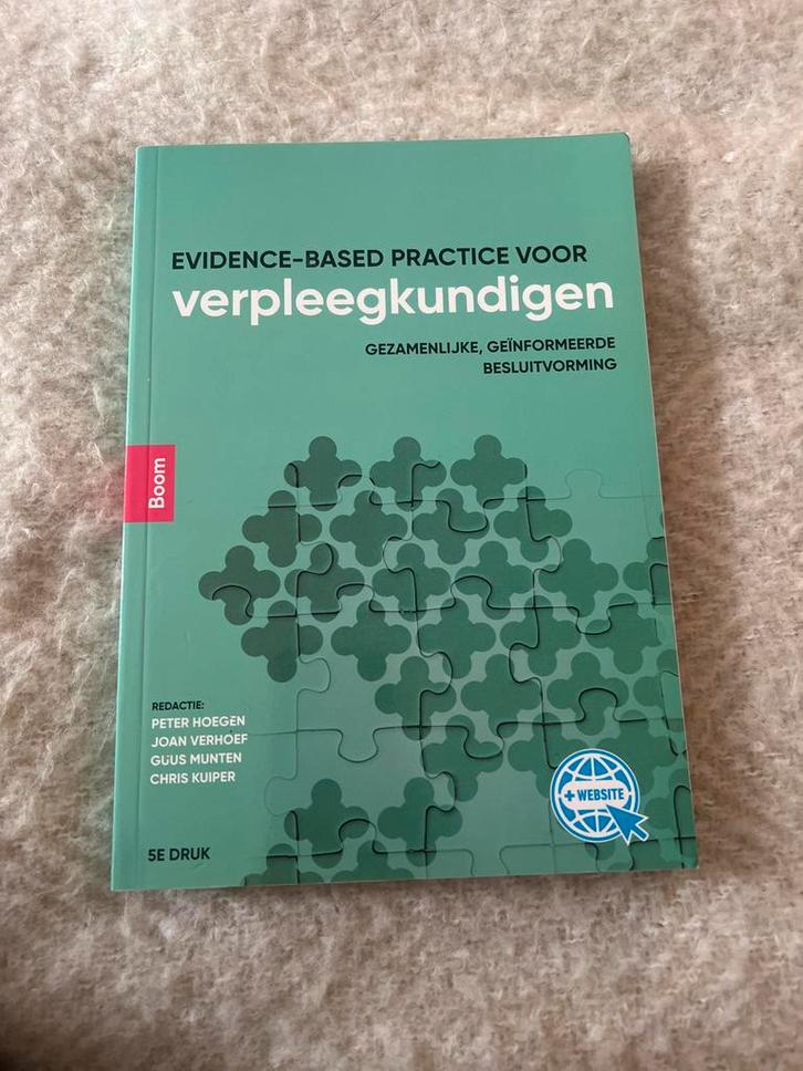 Evidence-based practice voor verpleegkundigen 5e druk, Boeken, Studieboeken en Cursussen, Zo goed als nieuw, HBO, Gamma, Ophalen of Verzenden