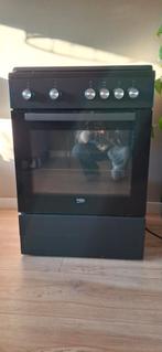 Beko Gasfornuis antraciet 4 Pits met Oven, Witgoed en Apparatuur, Fornuizen, Ophalen, Gebruikt, 60 cm of meer, 4 kookzones