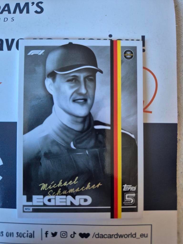 Michael Schumacher Topps F1 Turbo Attax 2024 Legend Kaart, Ophalen of Verzenden, Zo goed als nieuw, Losse kaart