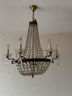Mooie kroonluchter met kristallen, Ophalen, Zo goed als nieuw, Glas, 50 tot 75 cm