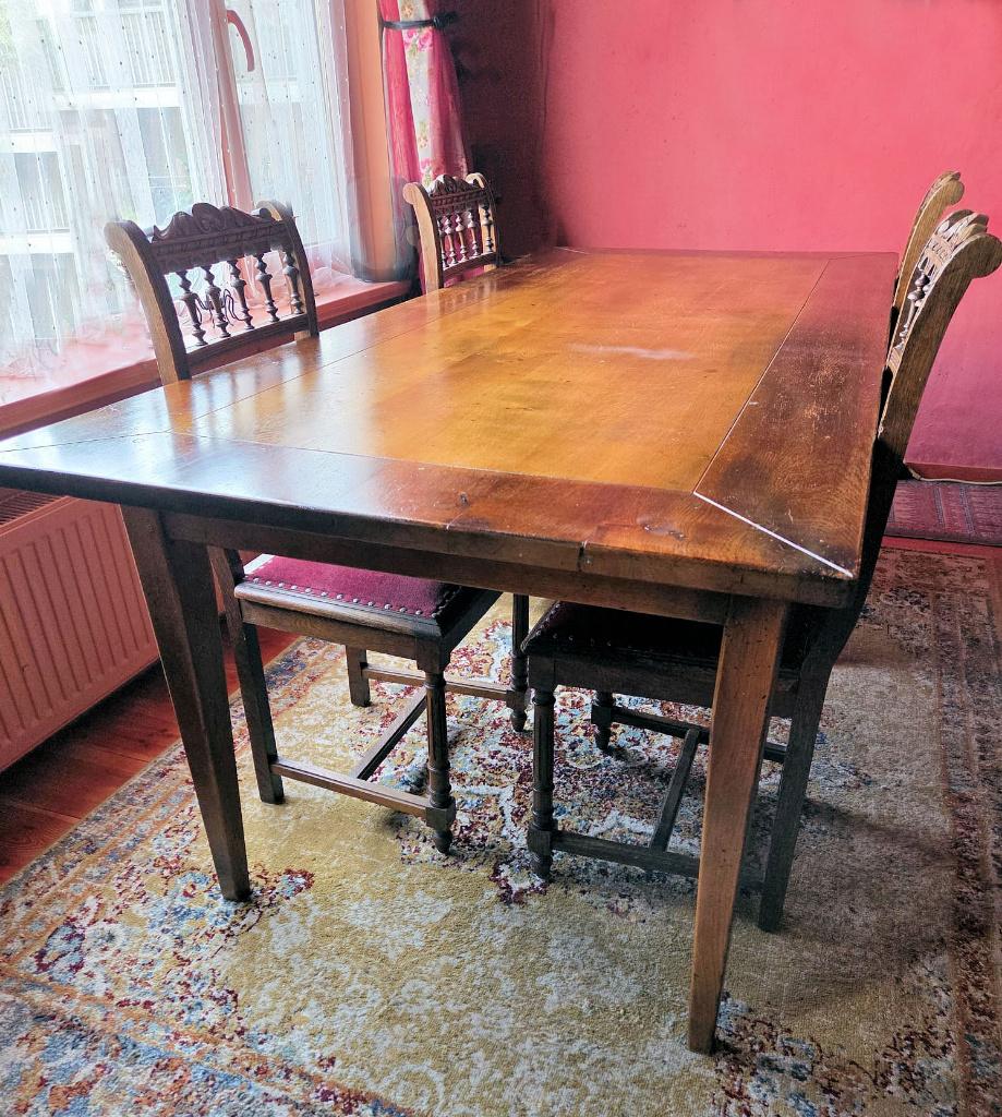 Eettafel klassiek (teab), Huis en Inrichting, Tafels | Eettafels, Ophalen, Gebruikt, Klassiek, 50 tot 100 cm