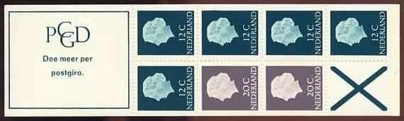 Nederland Postzegelboekje 7bF postfris 1968, Postzegels en Munten, Postzegels | Nederland, Ophalen of Verzenden, Na 1940, Postfris