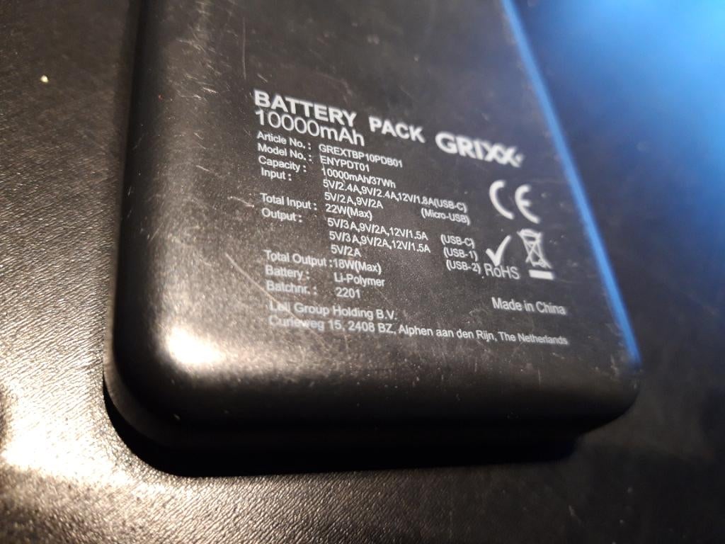Powerbank, Ophalen of Verzenden, Zo goed als nieuw, Overige merken