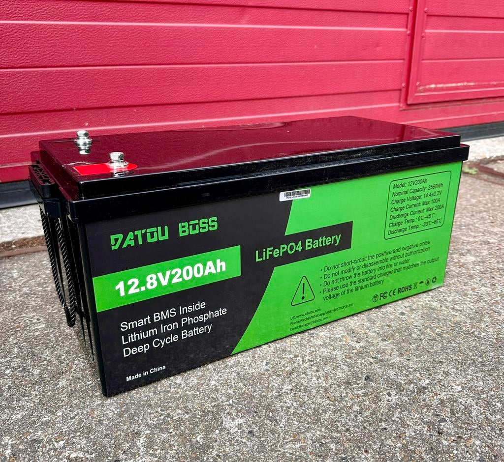 LifePO4 Lithium Accu 200ah 12v NIEUW!, Ophalen of Verzenden, Nieuw