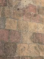 Gebruikte terrastegels, rood/beige. Gratis op te halen., Tuin en Terras, Tegels en Klinkers, Ophalen, Gebruikt, Minder dan 5 m²