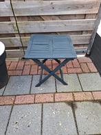 Tuin bijzettafeltje - Handig en compact, Tuin en Terras, Tuintafels, Ophalen, Gebruikt, Vierkant, Hout