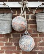 Brocante oud zinken drijver, Antiek en Kunst, Ophalen of Verzenden