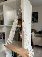 Houten plank met macramé ophanging, Ophalen of Verzenden, Gebruikt
