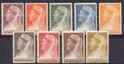 Curacao 126-134 Ongebruikt met Gom, Verzenden, Postfris