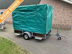 Huifaanhanger aanhanger aanhangwagen enkelasser 500 kg, Gebruikt
