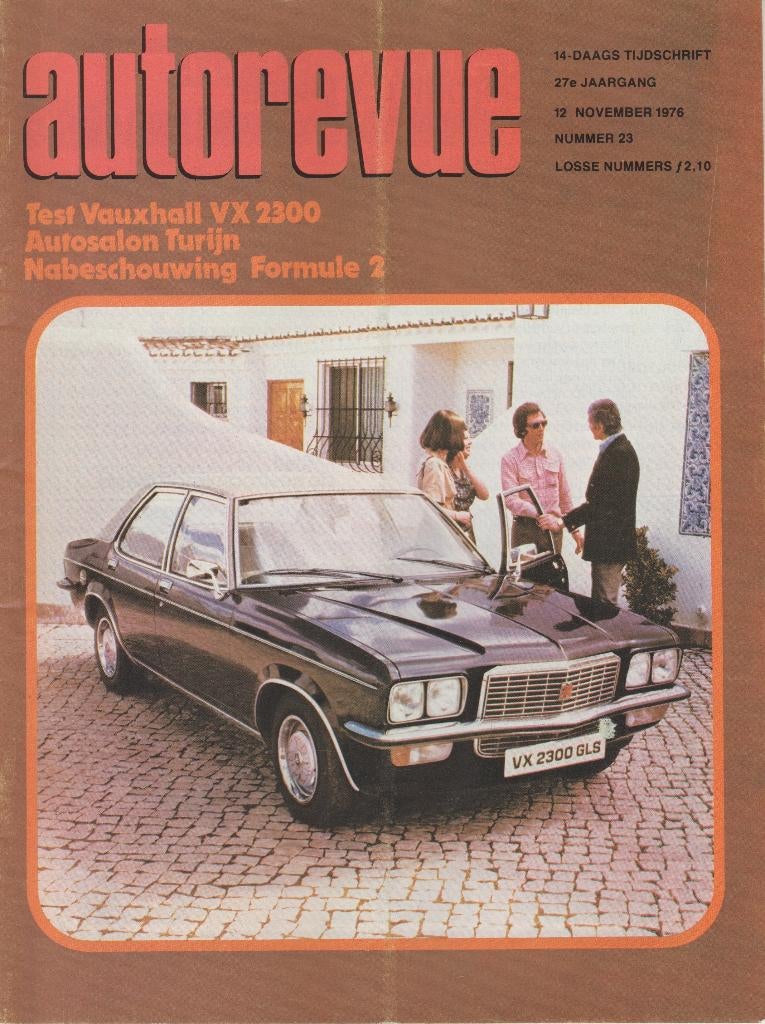 Vauxhall VX 2300 ( Victor FE ) test in Autorevue 1976, Ophalen of Verzenden, Gelezen, Overige merken