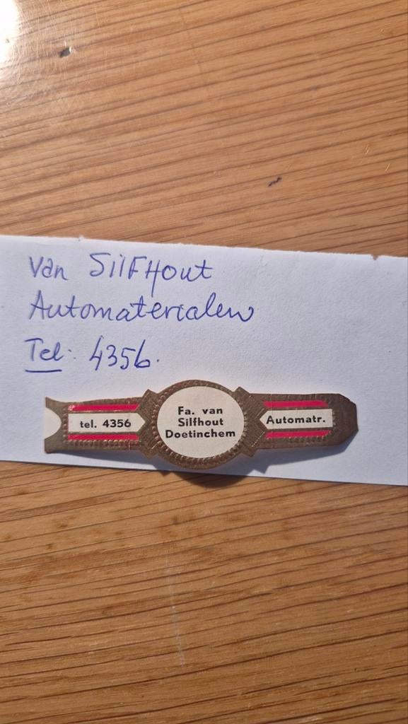 Sigarenbanden Doetinchem, Ophalen, Sigarenbandjes