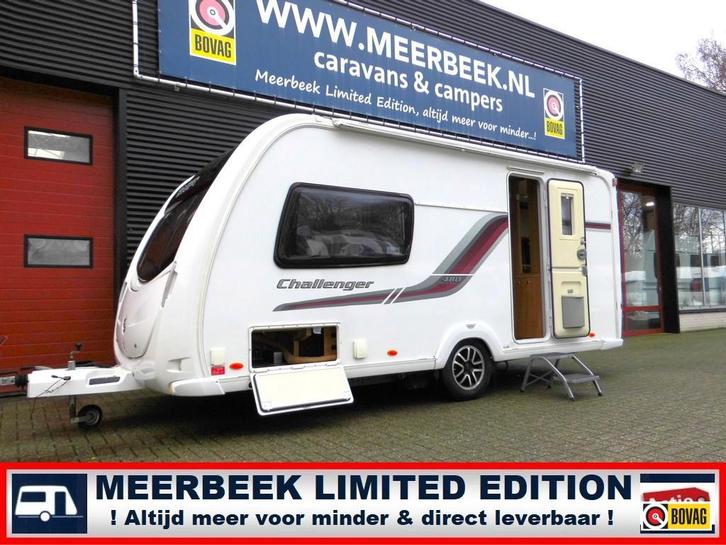 Swift Challenger 480 +MOVER +LUIFEL +ATC +OVEN, Caravans en Kamperen, Caravans, tot en met 2, 1250 - 1500 kg, Rondzit, Swift, 2 aparte bedden