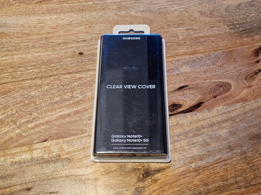 Samsung Clear View Cover - Galaxy Note 10+, Ophalen of Verzenden, Gebruikt, Overige modellen, Frontje of Cover