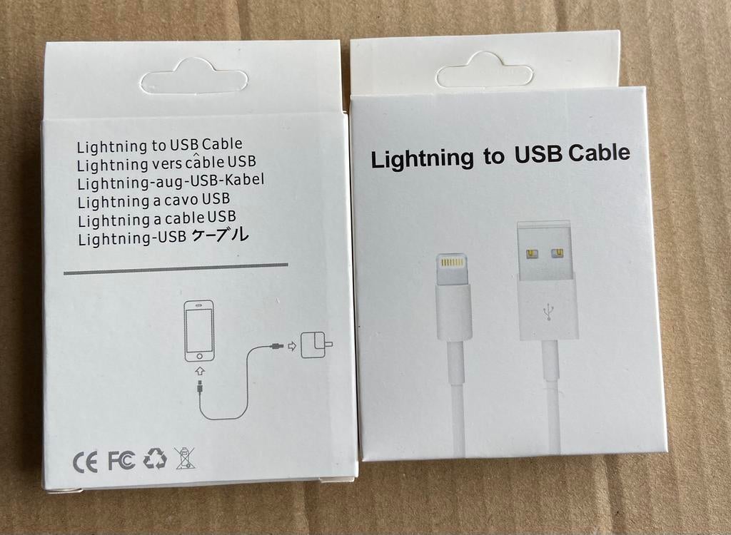 PARTIJHANDEL - iPhone opladers 1m, Ophalen of Verzenden, Zo goed als nieuw, Apple iPhone