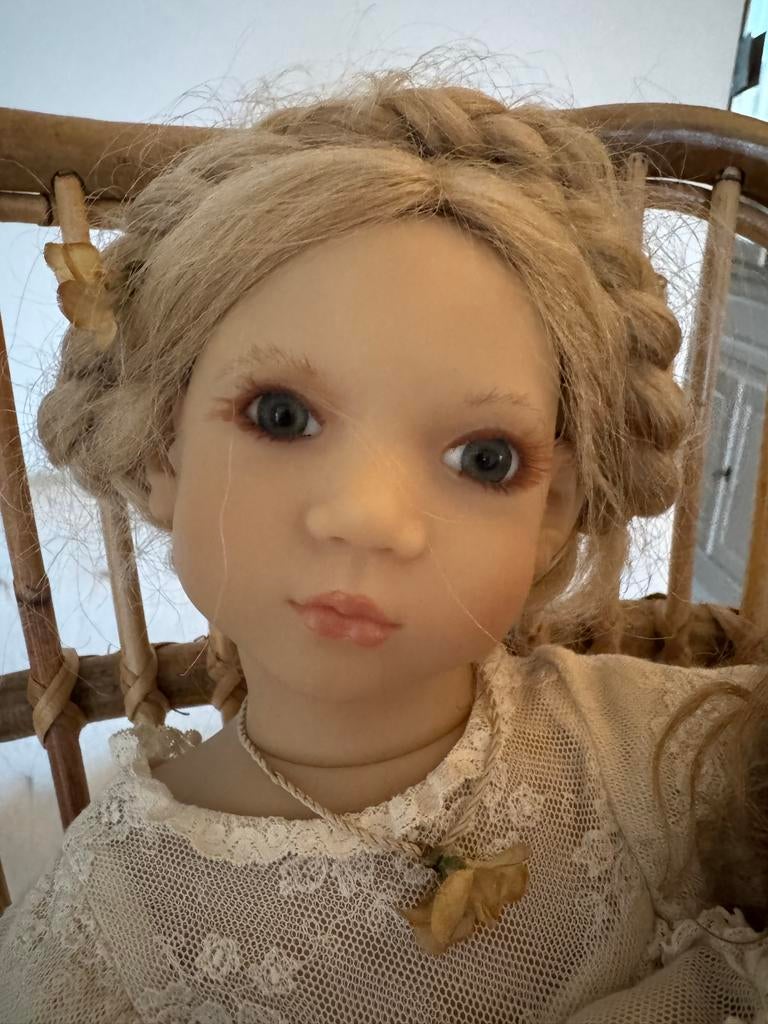 Annette Himstedt poppen Freeke en Bibi, Ophalen of Verzenden, Zo goed als nieuw, Overige typen