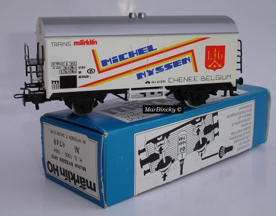 Märklin 4415 Michel Nyssen - Trains Märklin koelwagen B !, Hobby en Vrije tijd, Modeltreinen | H0, Zo goed als nieuw, Wagon, Wisselstroom