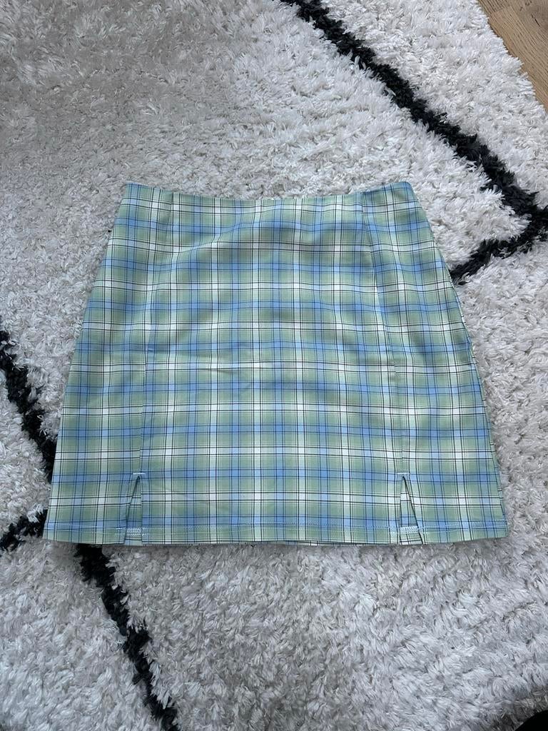 Minirok met split - Clockhouse, Kleding | Dames, Rokken, Zo goed als nieuw, Maat 38/40 (M), Blauw, Boven de knie, Ophalen of Verzenden