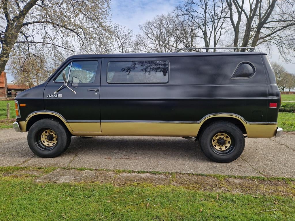 Dodge Ram B350 VAN ,, Auto's, Bestelauto's, Automaat, Stof, 8 cilinders, Zwart