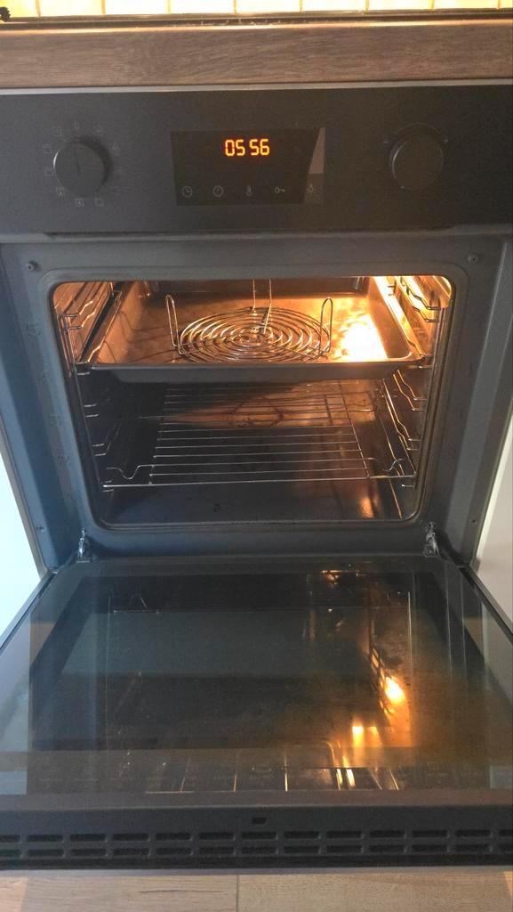 Amica oven en inductiekookplaat, Witgoed en Apparatuur, Ovens, Gebruikt, Inbouw, Oven met grill, 60 cm of meer, 60 cm of meer