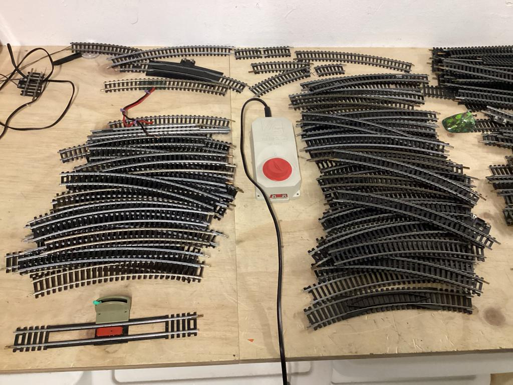 Lima rails en trafo veel! Vintage trein., Overige merken, Gebruikt, Gelijkstroom, Verzenden