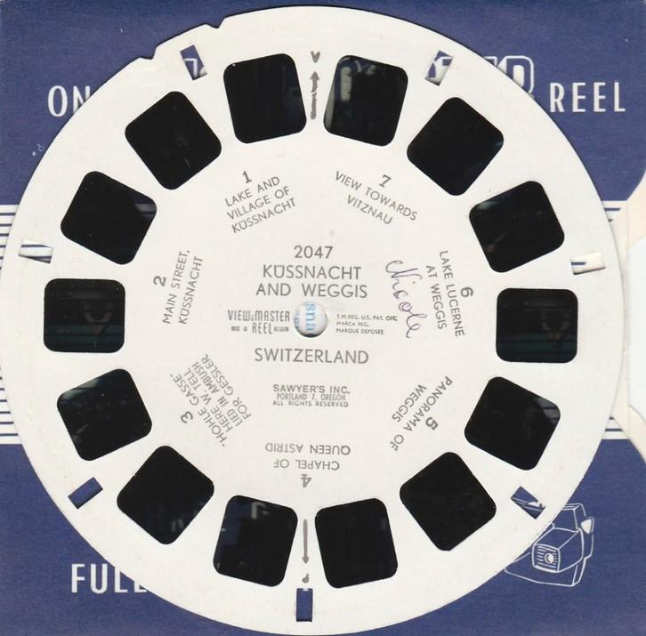 ZGAN view master 2047 KUSSNACHT WEGGIS viewmaster, Verzamelen, Speelgoed, Zo goed als nieuw, Ophalen of Verzenden