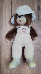 Vintage Monchichi knuffel, Snoopy tuinbroek, Ophalen of Verzenden