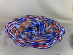 Gekleurd glazen schaal, Antiek en Kunst, Antiek | Glas en Kristal, Ophalen of Verzenden