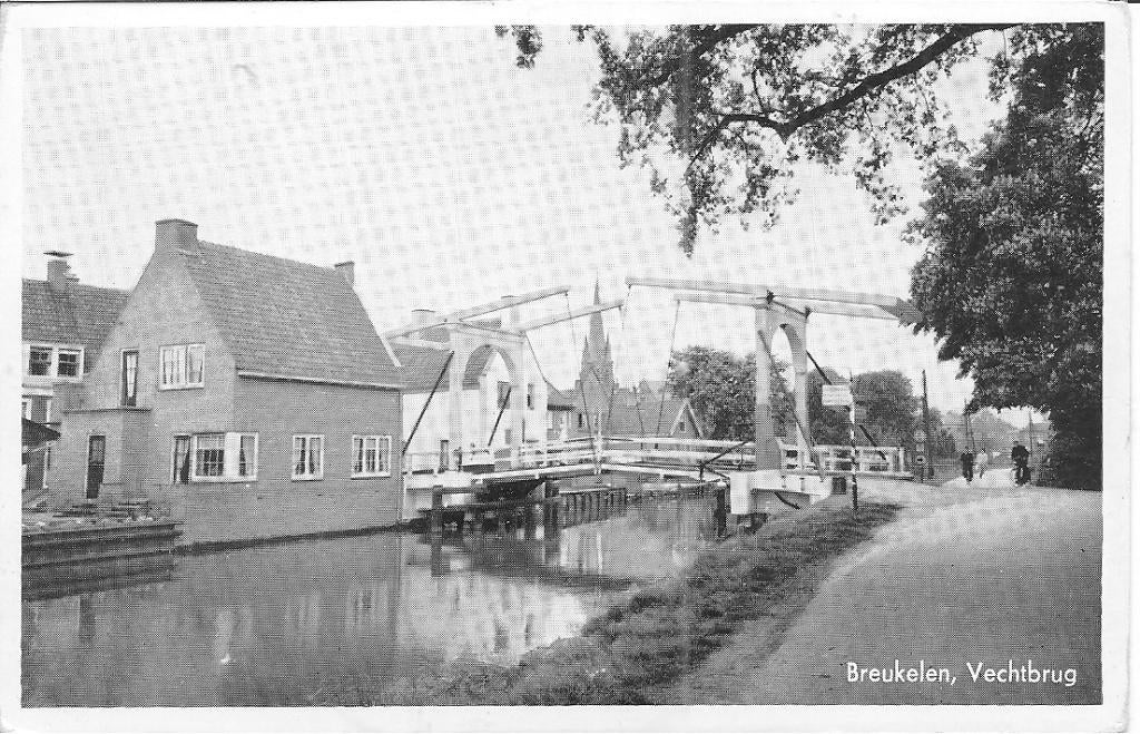 Breukelen Vechtbrug., Verzamelen, Ansichtkaarten | Nederland, Ophalen of Verzenden, 1940 tot 1960, Ongelopen, Utrecht