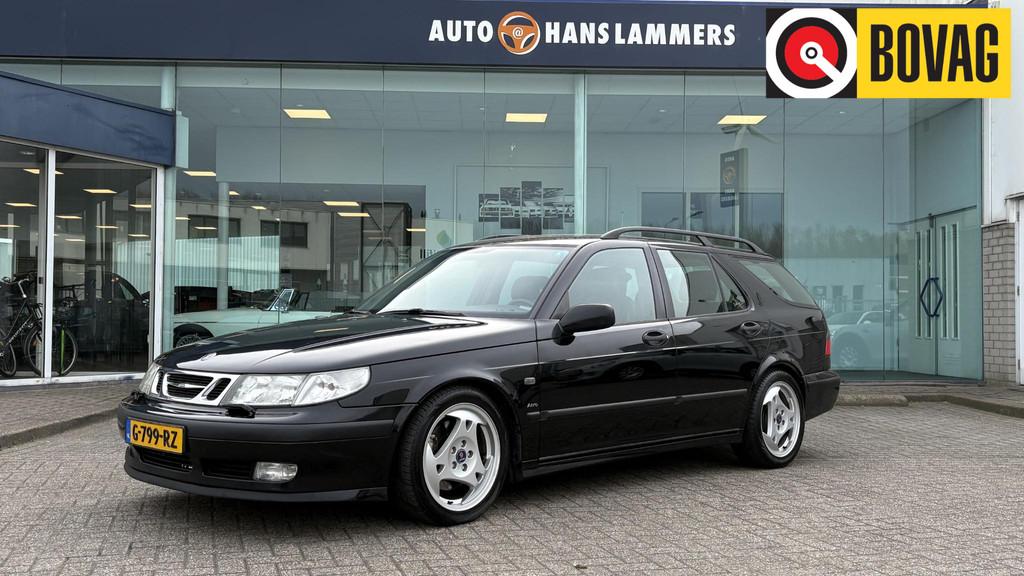 Saab 9-5 Estate 2.3 Turbo Aero, Auto's, Saab, 4 cilinders, 2290 cc, Zwart, 10 km/l