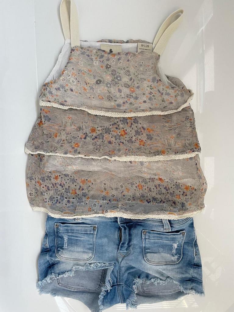 Scotch & Soda mooie zomerse top maat 116, Kinderen en Baby's, Kinderkleding | Maat 116, Verzenden, Zo goed als nieuw, Meisje, Shirt of Longsleeve