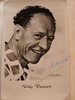 Gesigneerde foto Willy Vervoort - Zanger/Entertainer, 1960 tot 1980, Gebruikt, Foto, Ophalen of Verzenden