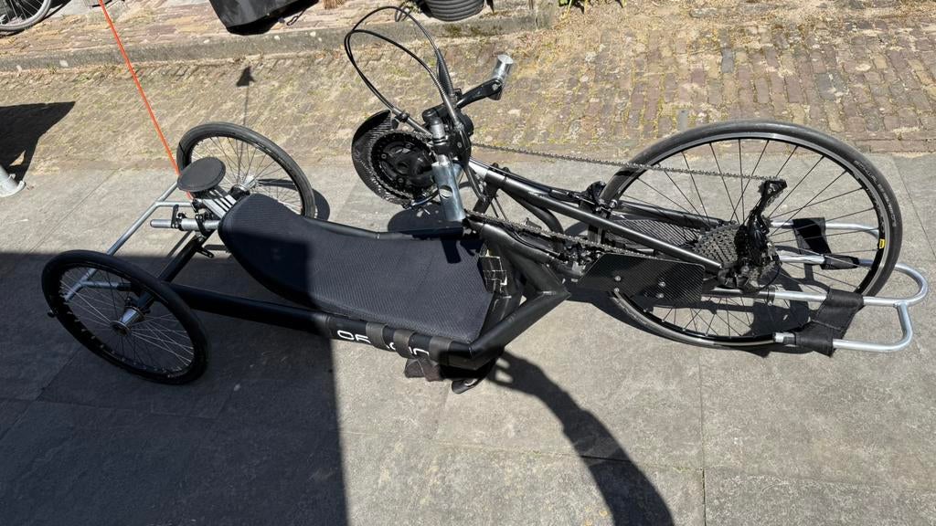 O-racing Handbike ligfiets, Fietsen en Brommers, Fietsen | Ligfietsen, Ophalen, Gebruikt, Overige merken