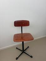 Vintage schoolstoelen (set van 4), Ophalen, Gebruikt, Bruin, Vintage