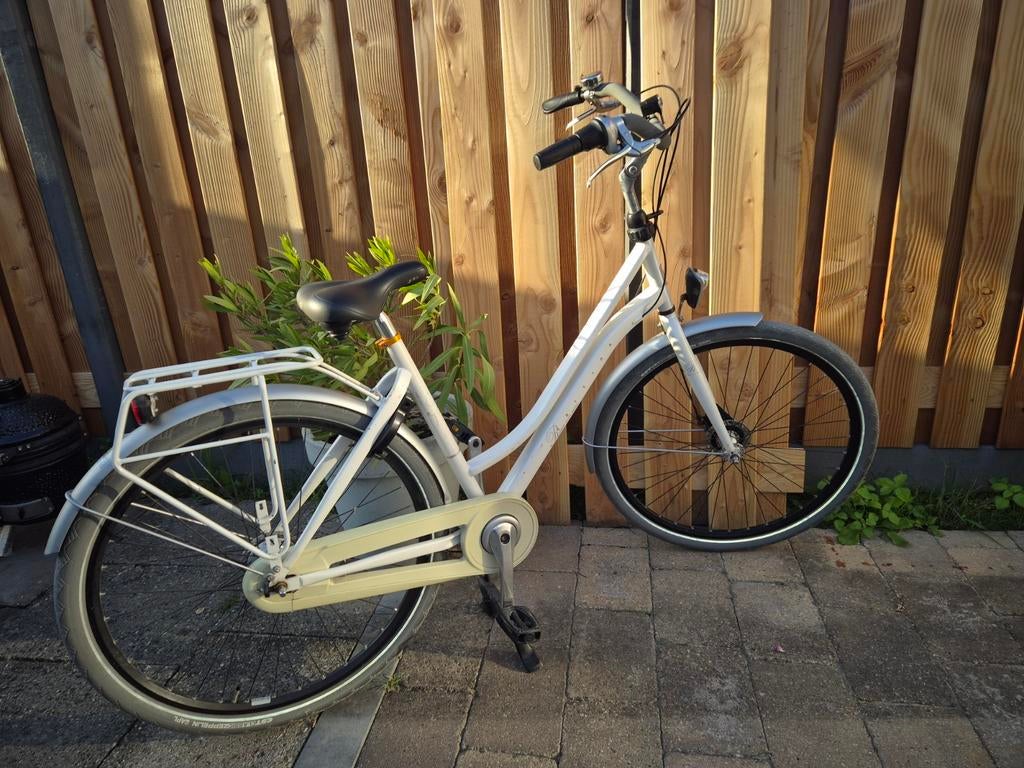 Cortina Roots moederfiets, Fietsen en Brommers, Fietsen | Dames | Moederfietsen, Ophalen, Gebruikt, Overige merken, Dubbele standaard